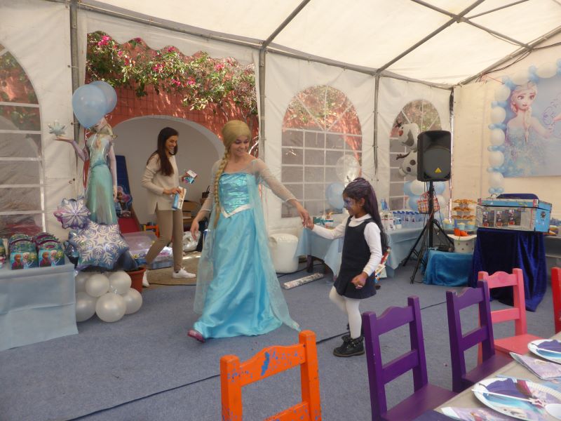 Princesa Elsa na Festa de Aniversario