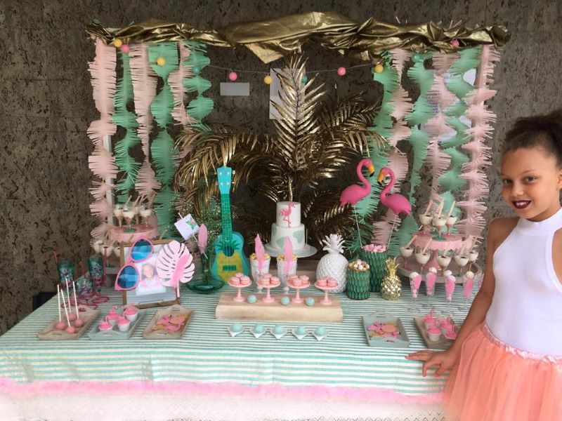 Decoracao Flamingos